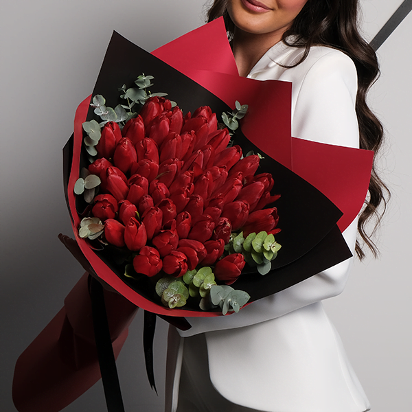 Red Tulip Elegance
