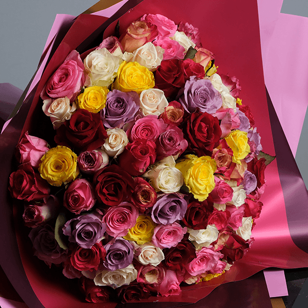 Blooming Elegance Colorful Roses