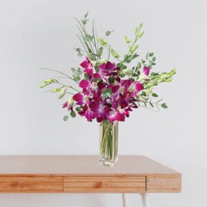 Dendrobium and Eucalyptus Bouquet