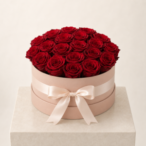 Crimson Devotion 50 Red Rose Box